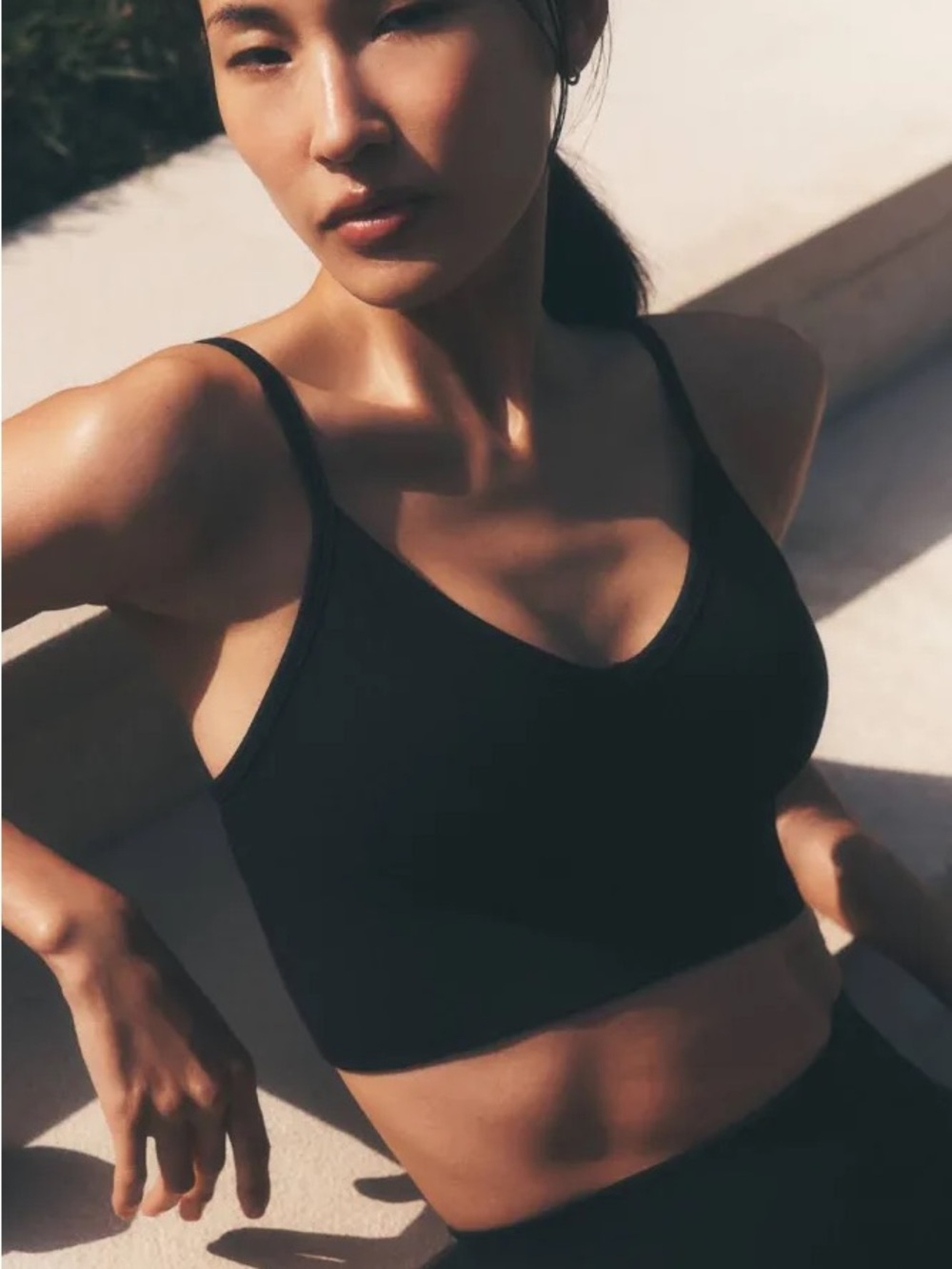 ALO yoga Seamless Black Bralette